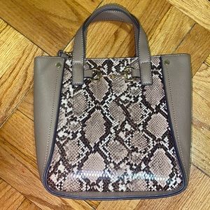 Brown Snake Print Bag